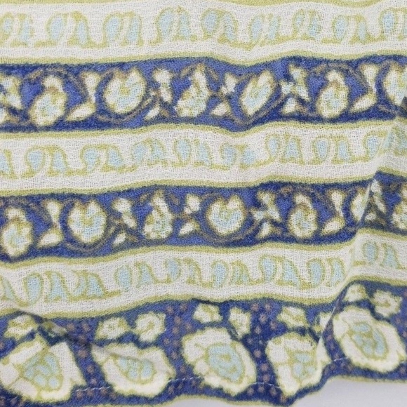 Lucky Brand Knit Top Boho Peasant Top Tie Neck - Picture 7 of 7